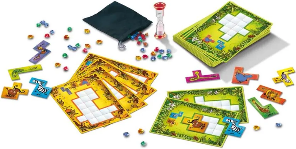 Ubongo Junior Jeu de Puzzle 60578 Kosmos - Défi de Rapidité Enfant