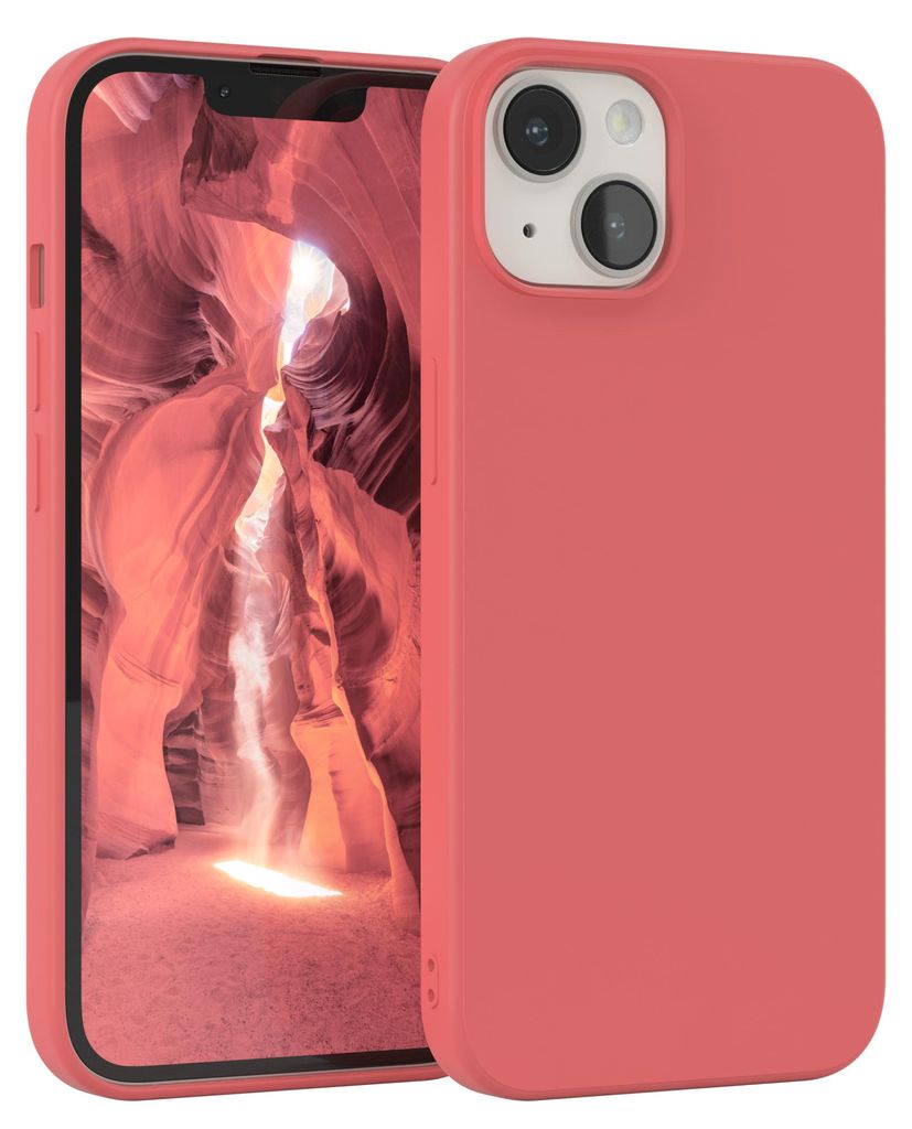 EAZY CASE - TPU Hülle für Apple iPhone 14, TPU Case stoßfeste Handyhülle, weiches Cover mit Kameraschutz, Silikonhülle in Rot