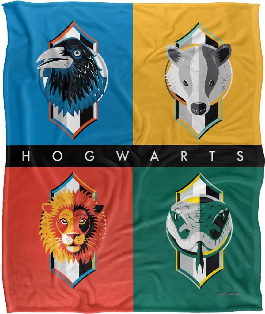 Couverture Harry Potter Bold TV19032 - Plaid Doux Maisons de Poudlard