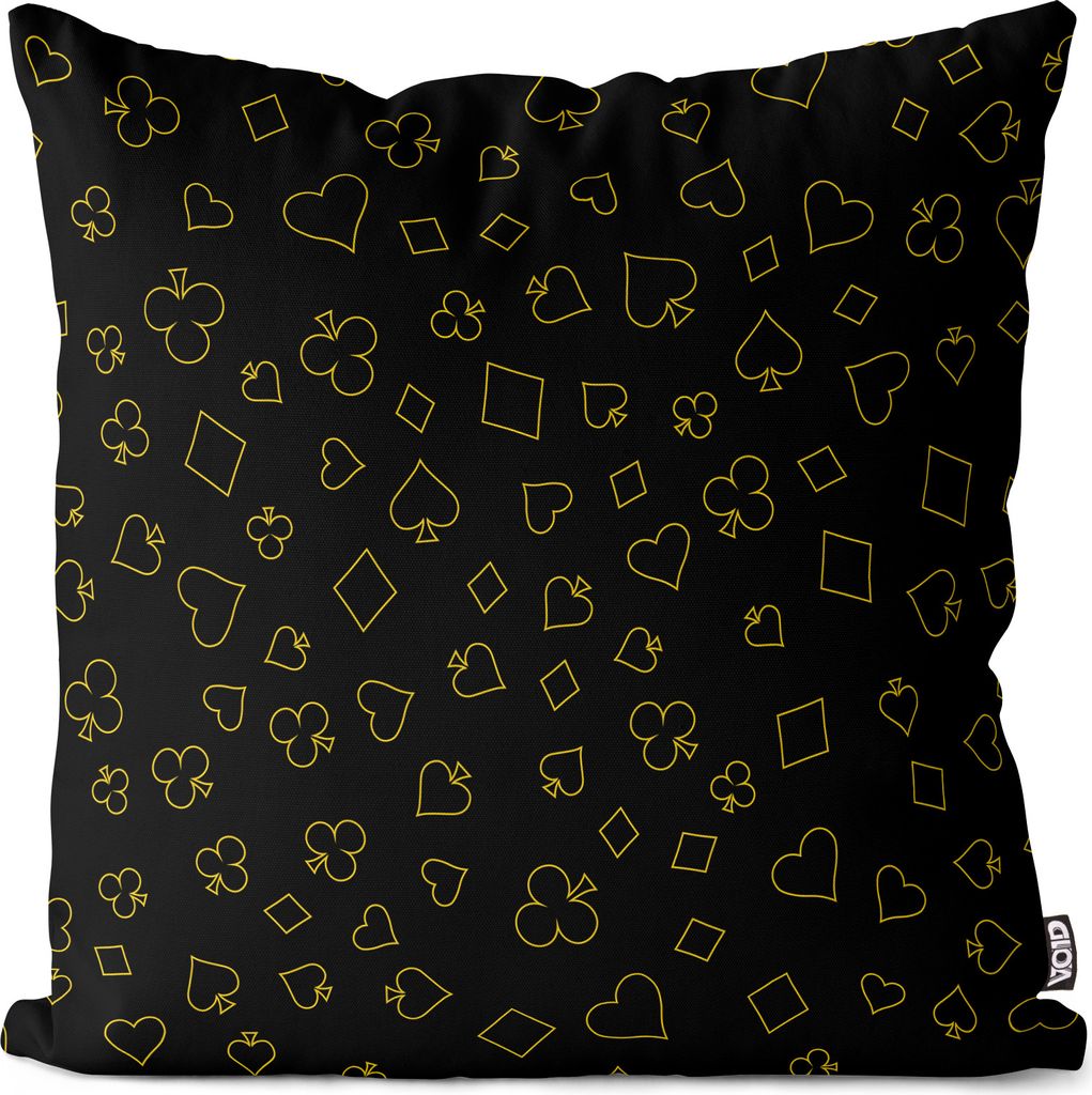 VOID Kartensymbole Karten Spiel Kissenbezug Kissenhülle sofa couch wohnzimmer dekoration wasserfest Outdoor Garten Kissen bezug deko