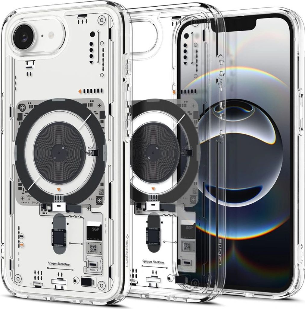 SPIGEN case ULTRA HYBRID MAG kompatibel mit MagSafe passend fr IPHONE 16E 2025 neo one