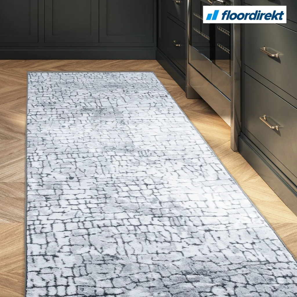 Tapis d'intérieur Aqua 80x400 cm antidérapant robuste et facile à laver