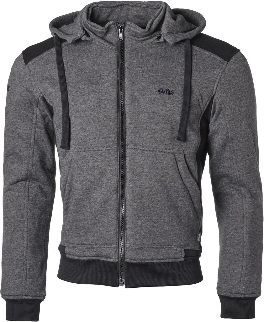 GMS Grizzly Motorrad Hoodie, schwarz/braun, L