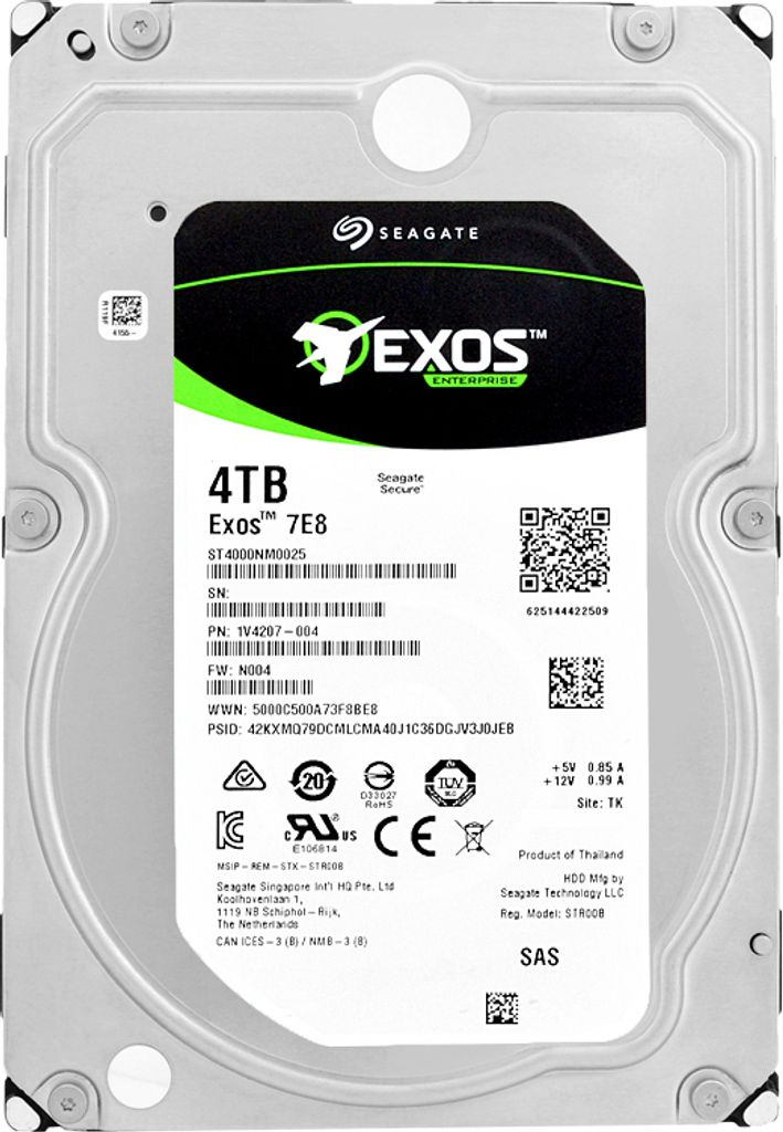 Festplatte Seagate 4Tb ST4000NM0025 7200Rpm 128Mb SAS III  Produktbild 