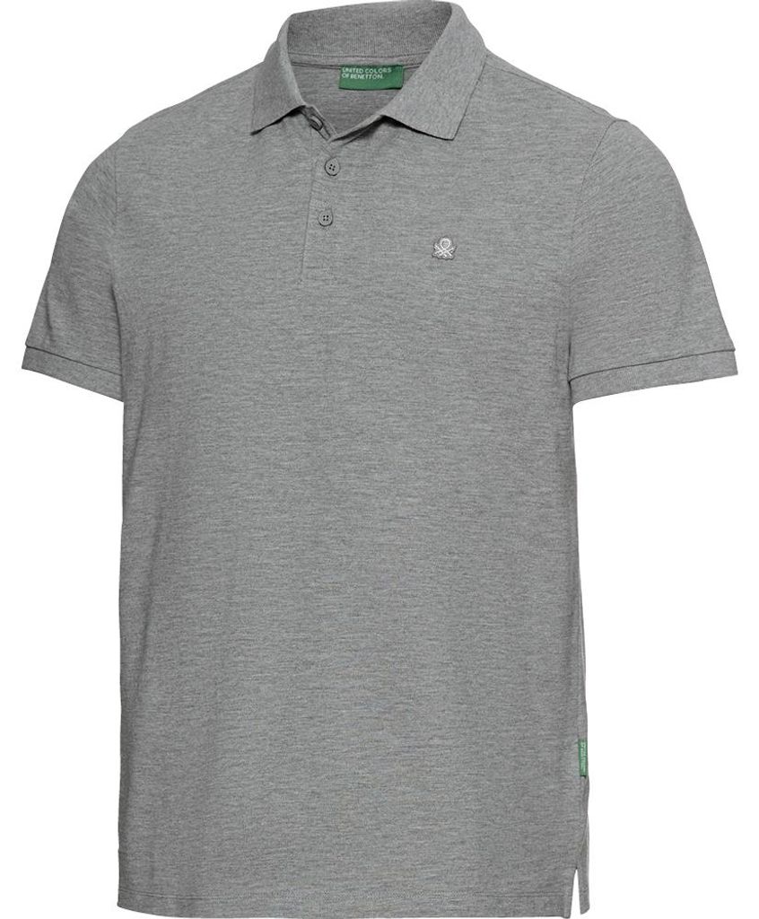 Benetton Poloshirt kurzarm uni, unifarben aus 100% Produktbild 