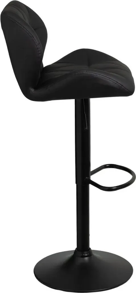 Tabouret de bar design en métal noir pour comptoir de cuisine moderne