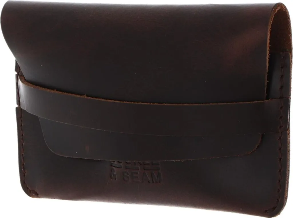 Porte-carte de Crédit Lima en Cuir Brun : Accessoire de Luxe Homme