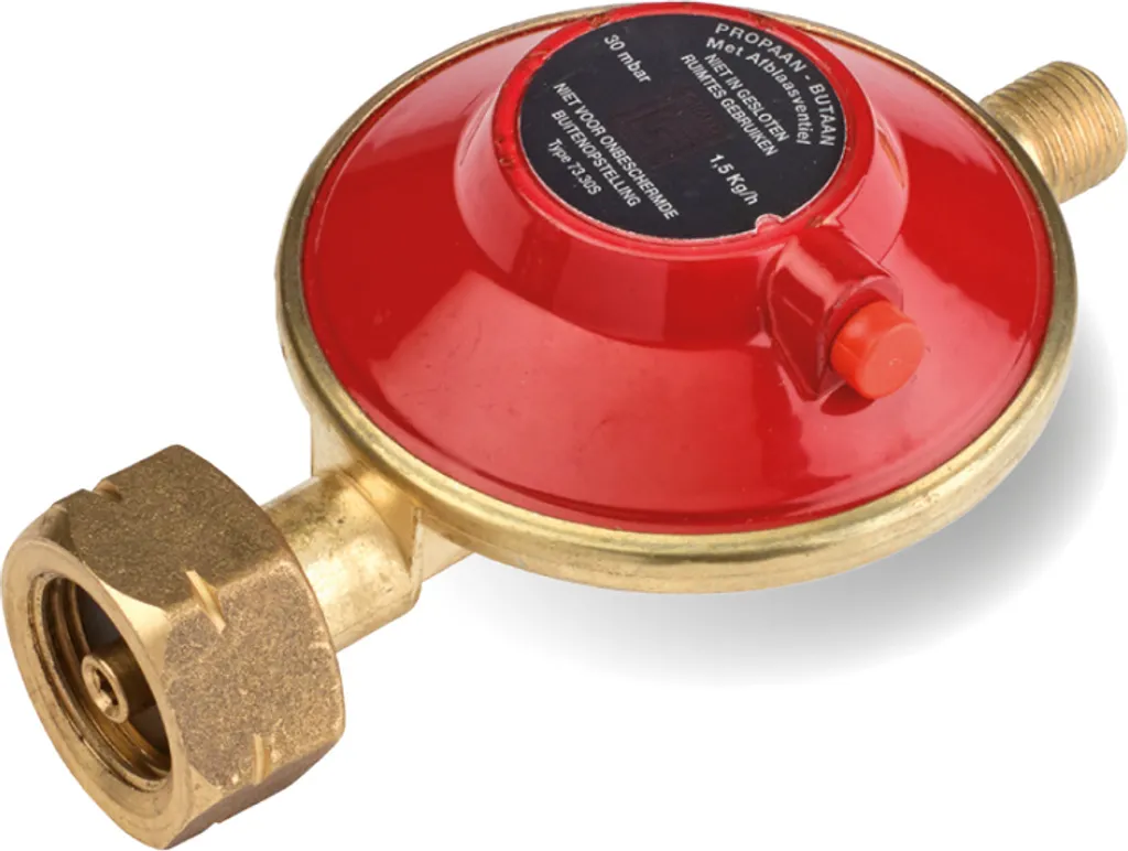 Régulateur de pression de gaz robuste en laiton avec manomètre de suivi