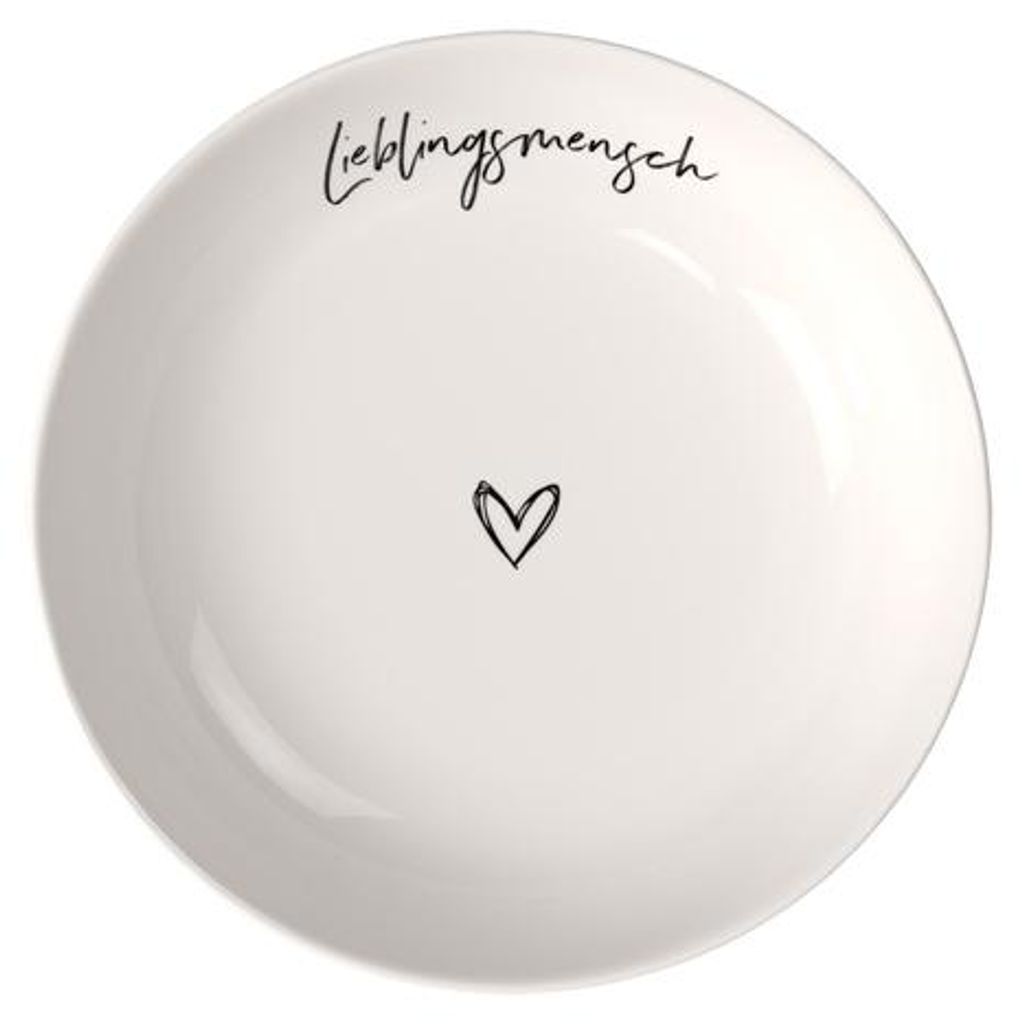 Villeroy & Boch Statement Schale flach Liebingsmensch Produktbild 