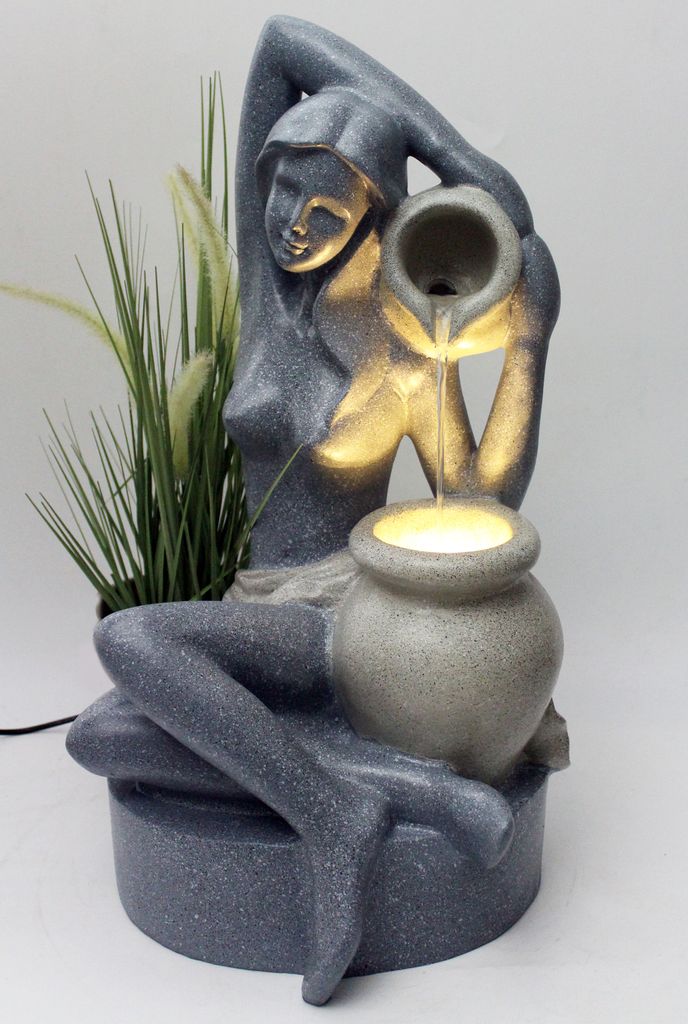 Gartenbrunnen mit LED Beleuchtung BK861 60cm Springbrunnen Produktbild 