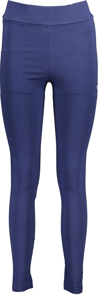 Blaue Damen-Leggings mit Stickerei und flexiblem Gummizug
