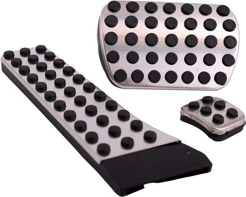 Automatik-Gas- und Bremspedal-Set Aluminium Fußplatten für besseren Halt
