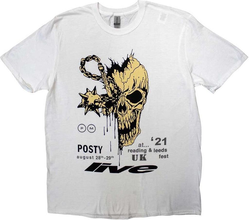 Post Malone - "Leeds & Reading" T-Shirt für Herren/Damen Uni RO10858 (M) (Weiß)