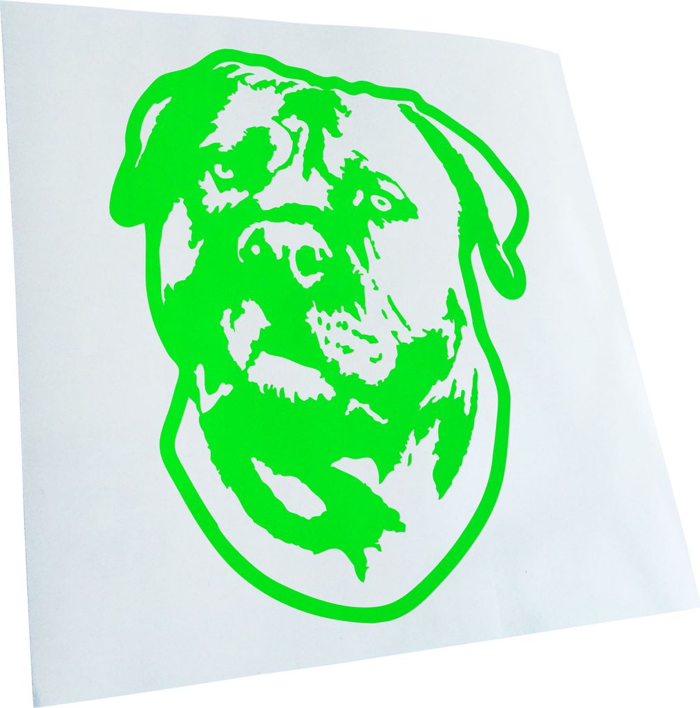 Kiwistar - Autoaufkleber - Boerboel Hund - Neongrün - 24x18cm - Aufkleber für Auto, Laptop, Fahrrad, LKW, Motorrad mehrfarbig JDM Decal Racing