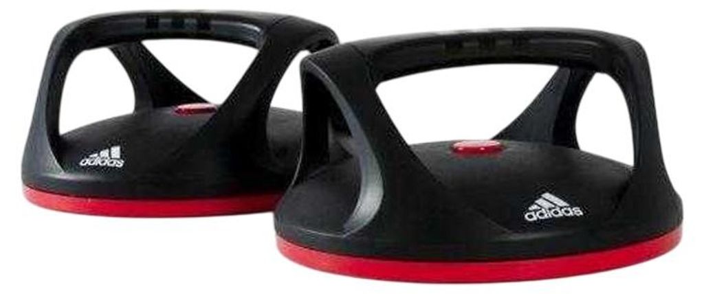 Adidas - Liegestützgriffe, Drehend PP10387 (Einheitsgröße) (Schwarz/Rot)