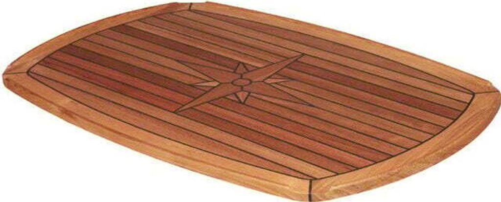 Tavolo da barca Talamex Teak Mezza Ellisse, Sedia Immagine del prodotto 