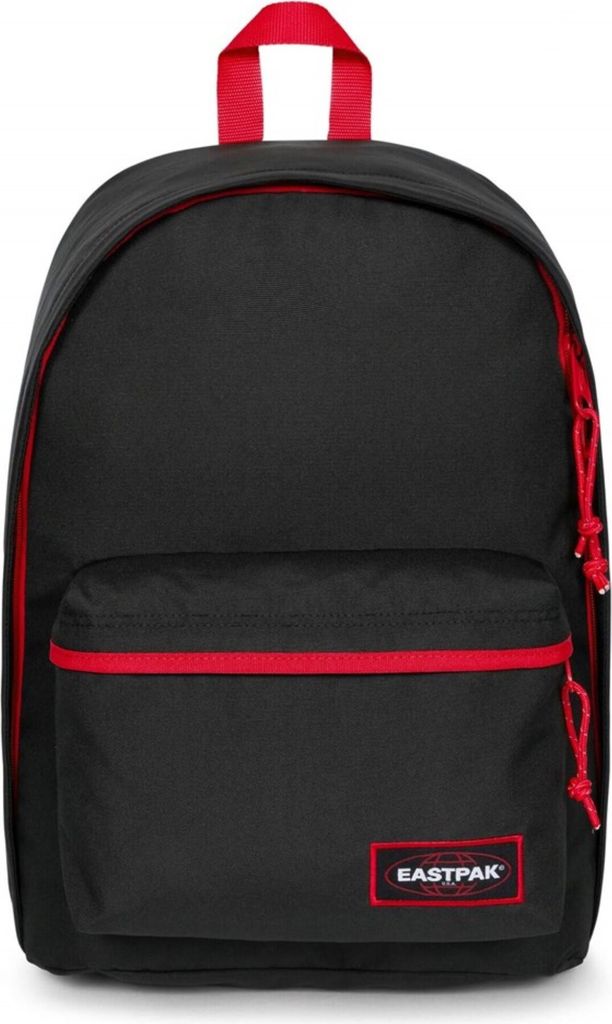 EASTPAK Schulrucksack Rucksack mit Laptopfach Out of Office 27L Kontrast Scarlet schwarz