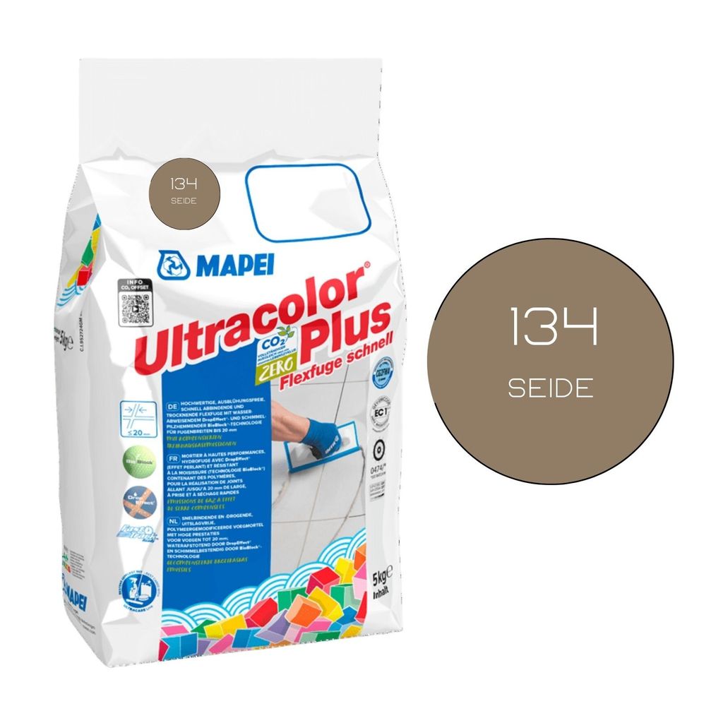 MAPEI® ULTRACOLOR PLUS Fugenmörtel 134 seide 5 kg Flexfuge Produktbild 