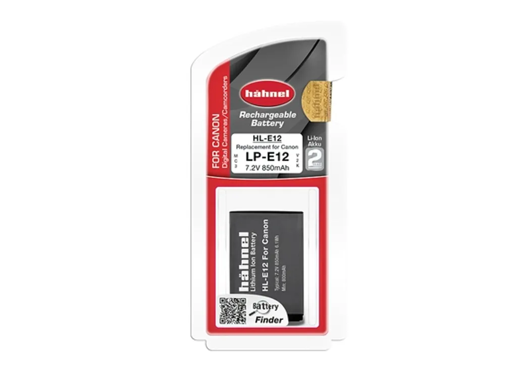 Specifiche Batteria Hähnel HL-E12 per Canon | Alternativa LP-E12 850mAh