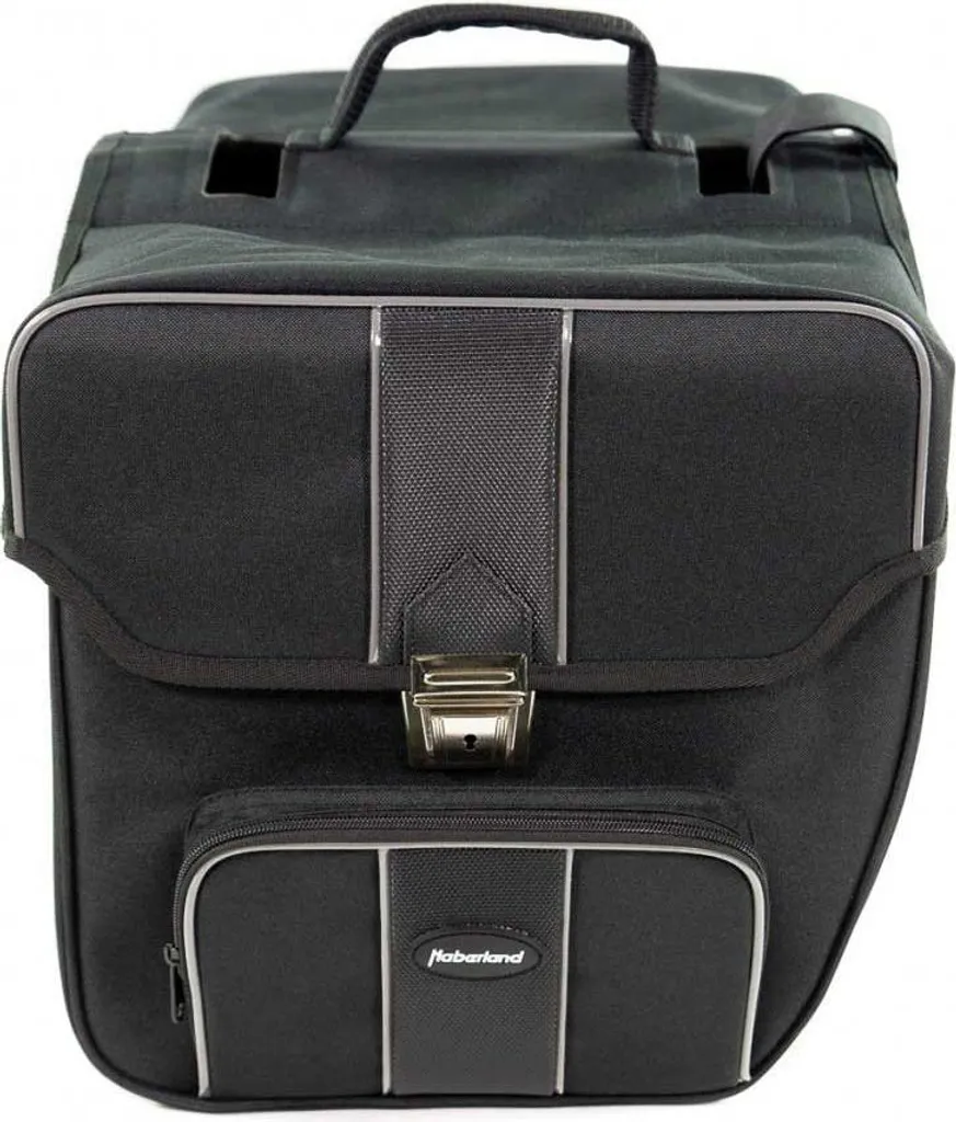 Sacoche vélo double étanche et rigide Haberland Dt 9732 coloris noir