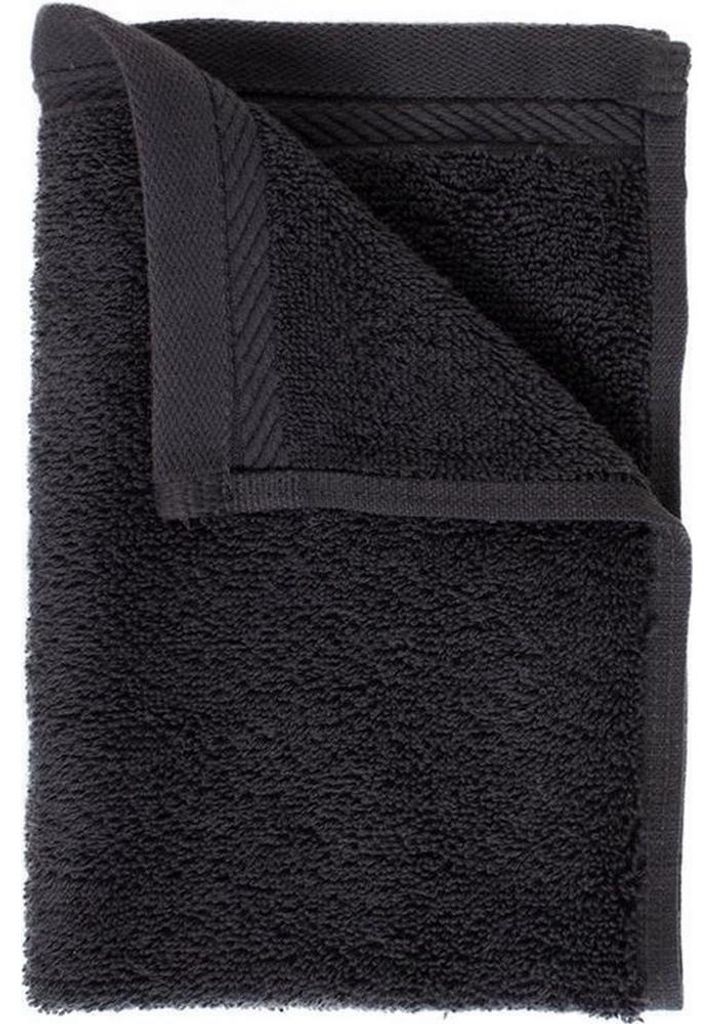The One Towelling - Gäste-Handtuch, Baumwolle aus biologischem Anbau LT3390 (50 cm x 30 cm) (Anthrazit)