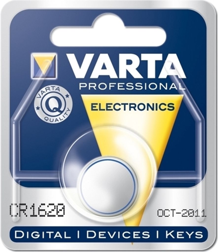 VARTA Knopfzellenbatterie Electronics CR1620 Lithium Produktbild 35