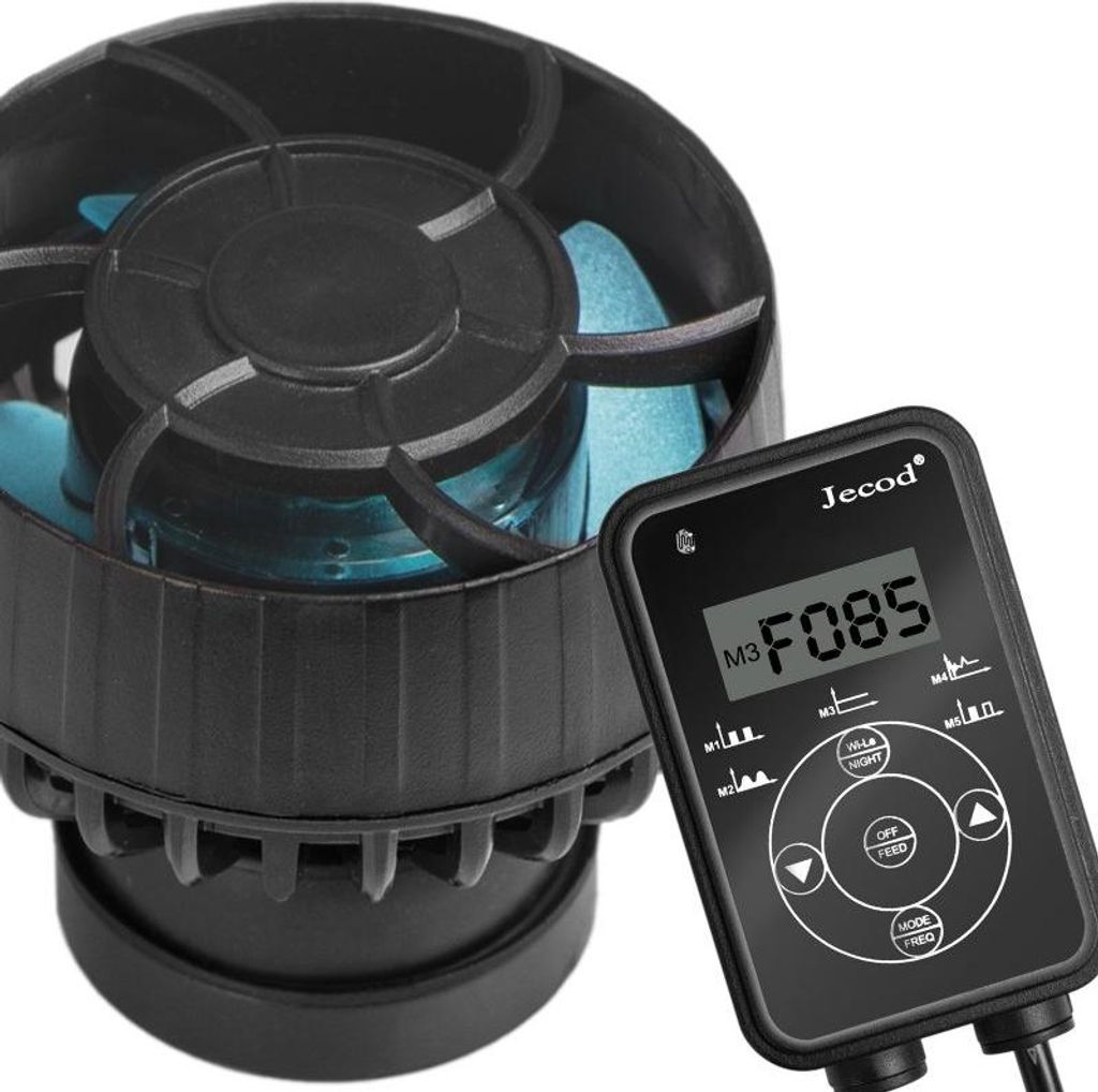 Jebao ELW-20M - Flachumwälzpumpe mit Controller und WLAN-Modul 10000 l/h