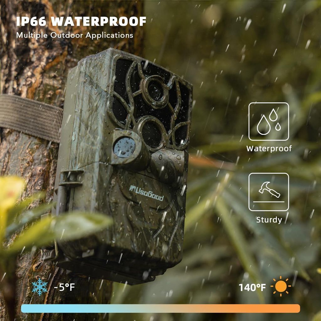 SWZEC Snapbuy Wildkamera 48MP - Nachtsicht & 0.1s Auslösezeit Mit 2,4" Farbdisplay