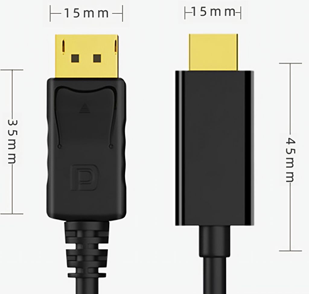 Kabel Displayport do HDMI Konwerter DP komputer HDMI Zdjęcie produktu 16