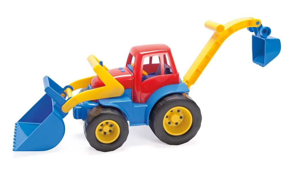 dantoy - Kinder Traktor - Traktor mit Frontlader und Bagger Produktbild 