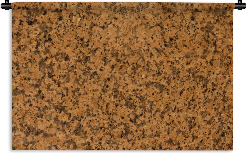 MuchoWow Wandteppich Wandbehang Granit - Kristall - Schwarz - Orange 90x60 cm Tapisserie Dekoration Wandtuch - Wandskulpturen - Bildteppich