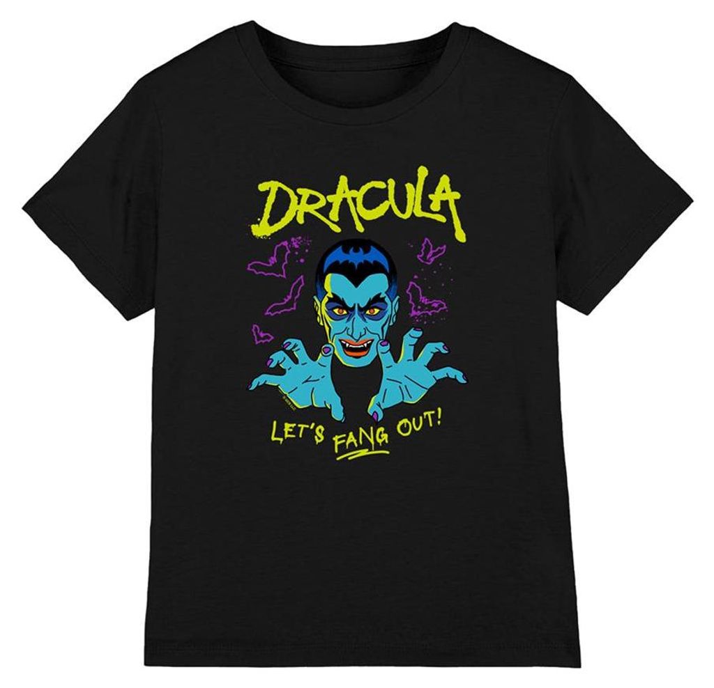 Universal Monsters - "Let's Fang Out" T-Shirt für Kinder TV25708 (104) (Schwarz)