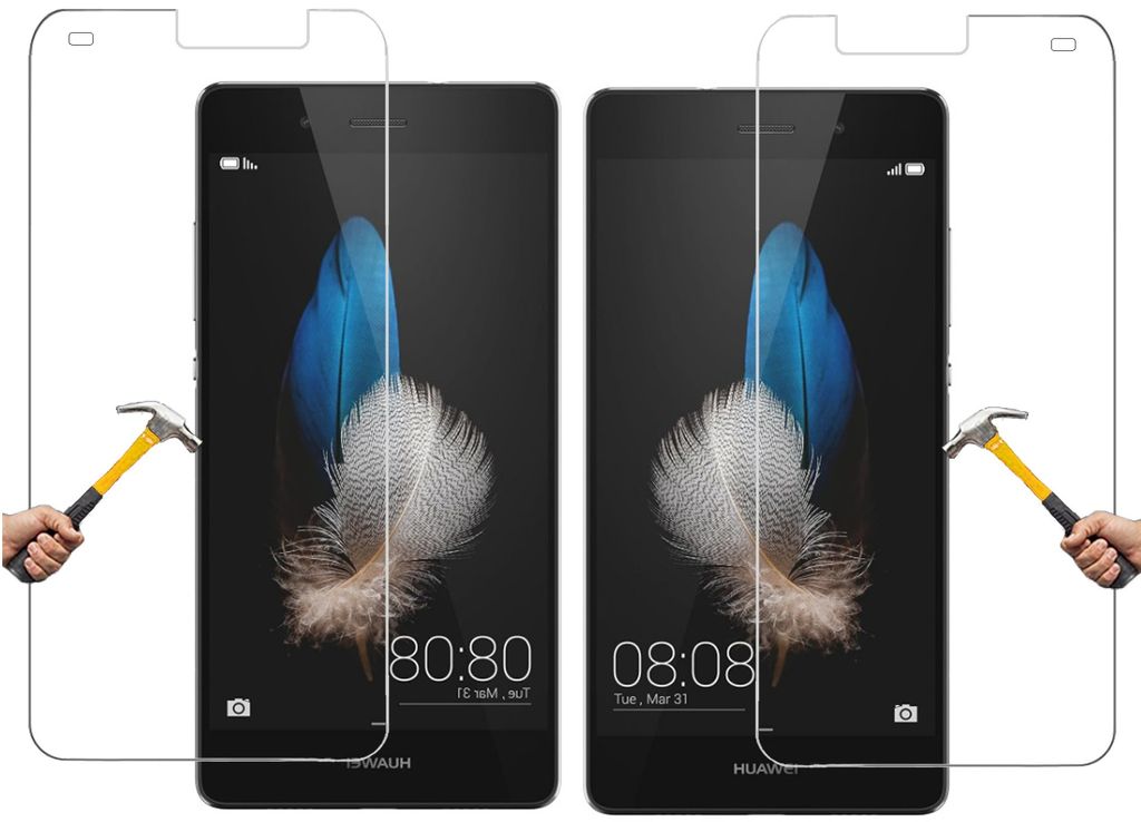ino 2x Schutzglas kompatibel mit Huawei P8 Lite 2015 Panzer Produktbild 
