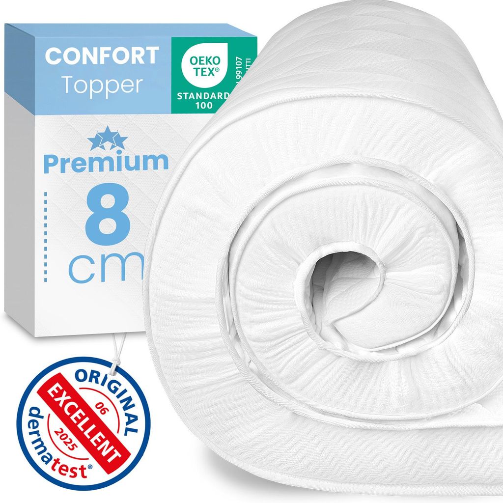ELONEO Mousse confort surmatelas 100x200cm, 8 cm Image du produit 
