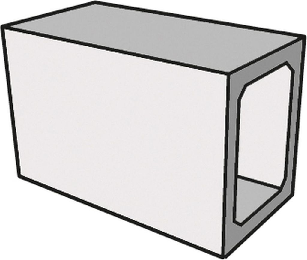 ELEMENTI Outdoor Küche Modul 1 aus GRC B141 x T72,1 x H90 cm
