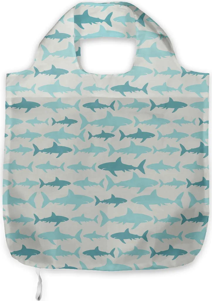 Borsa Canvas Design Oceano ABAKUHAUS - Squali nel Mare Turchese