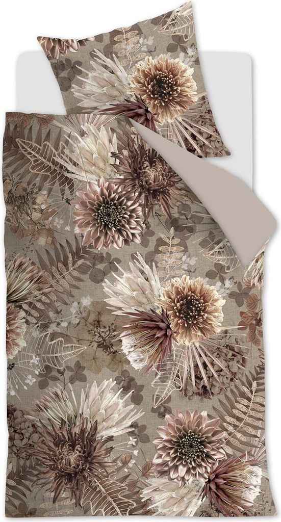 Rivièra Maison Renforcé-Bettwäsche-Garnitur Protea Farbe Sand Größe 155x220+80x80 cm