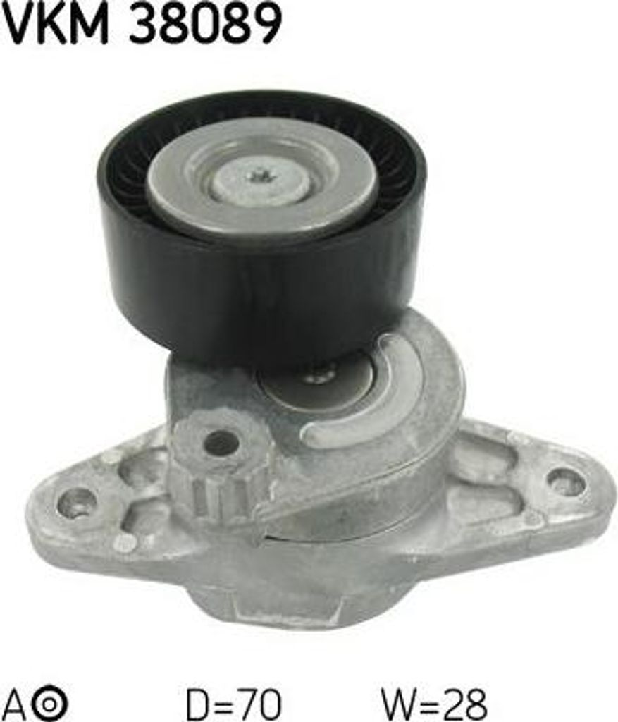 SKF VKM 38089 Spannrolle, Keilrippenriemen OE 6282000170 kompatibel mit E-Klasse, G-Klasse, S-Klasse