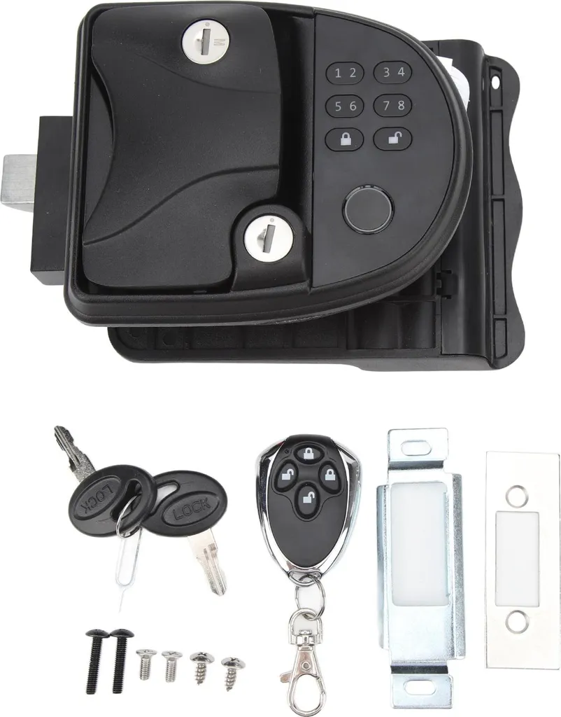 Serrure RV Keyless Entry Clavier Numérique avec Télécommande pour Camper