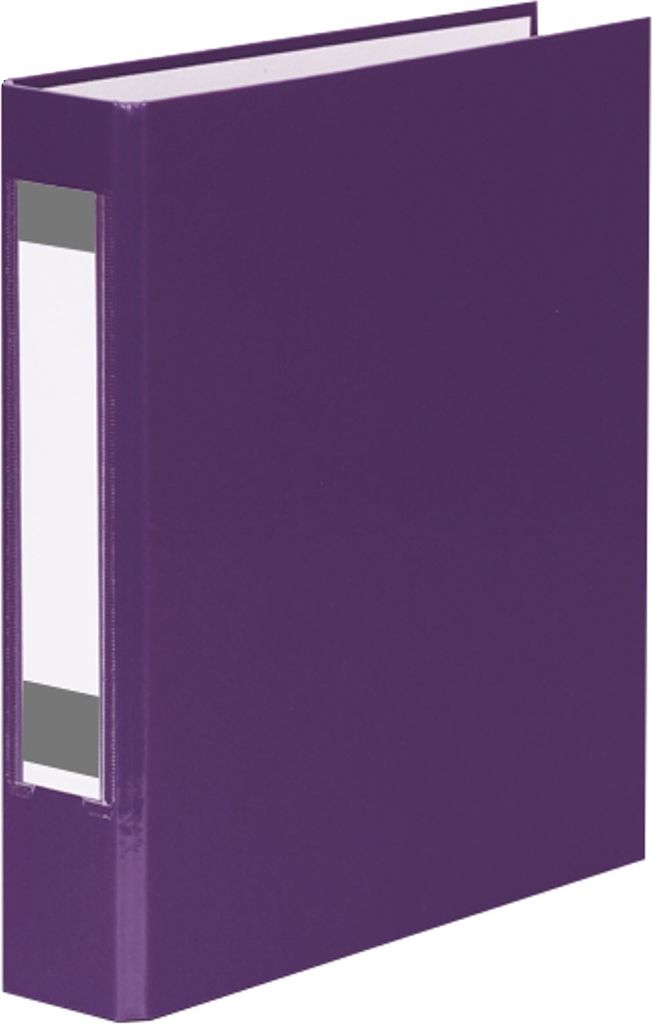3x Ringbuch mit Rückenschild / DIN A5 / 2-Ringmechanik / Farbe: lila