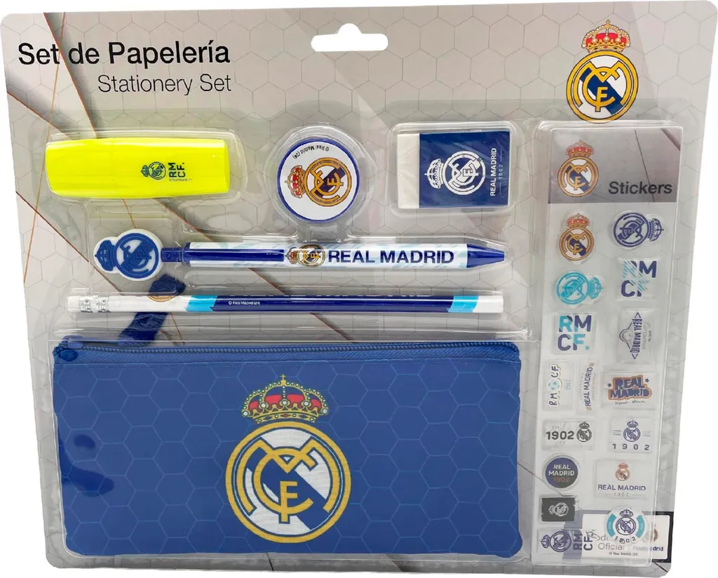 Stickers Vinile Real Madrid Alta Qualità - Set Decalcomanie Professionali