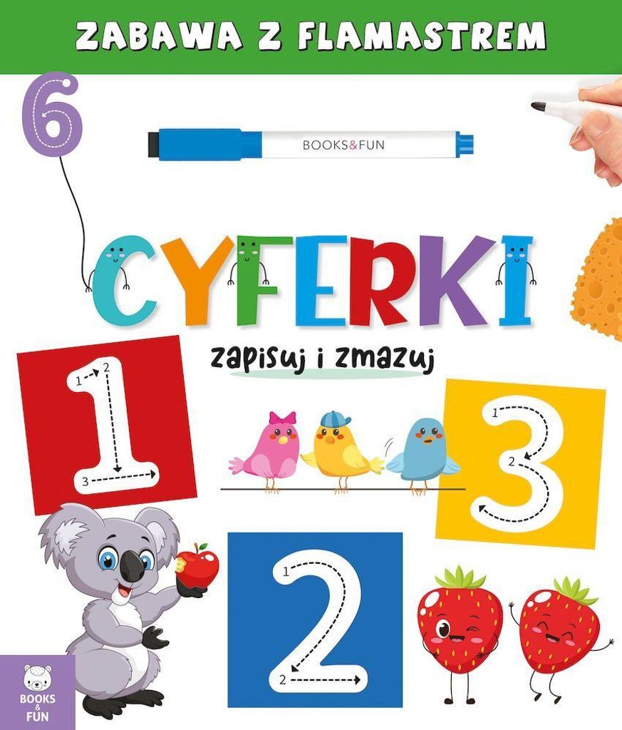 Cyferki. Zapisuj i zmazuj - książka