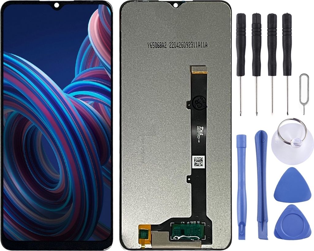 Wigento Display-Ersatz Für ZTE Blade A7 2019 – Komplettes LCD Mit Touchscreen (schwarz) Inkl. Werkzeug