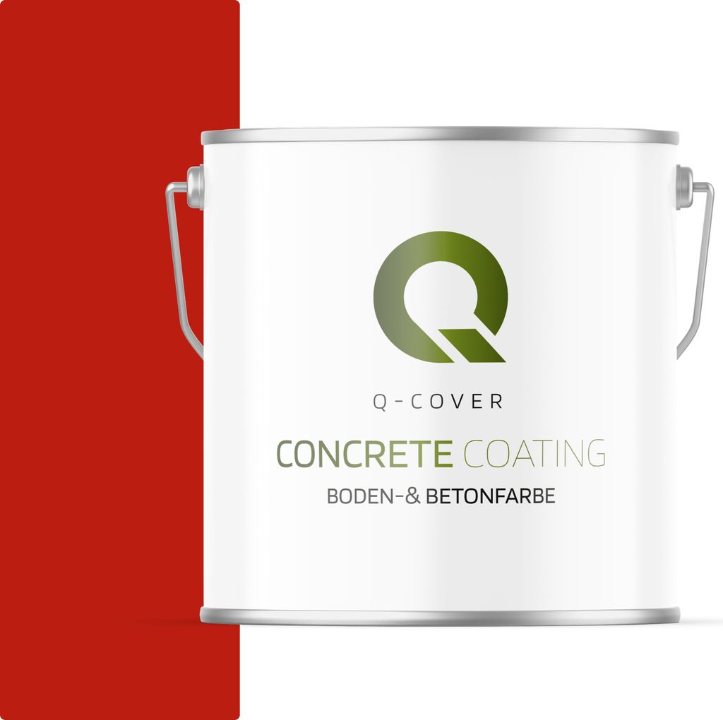 Bodenfarbe | Betonfarbe | Garagenboden | Bodenbeschichtung für Innen | Kellerfarbe Fußbodenfarbe Rot 5L