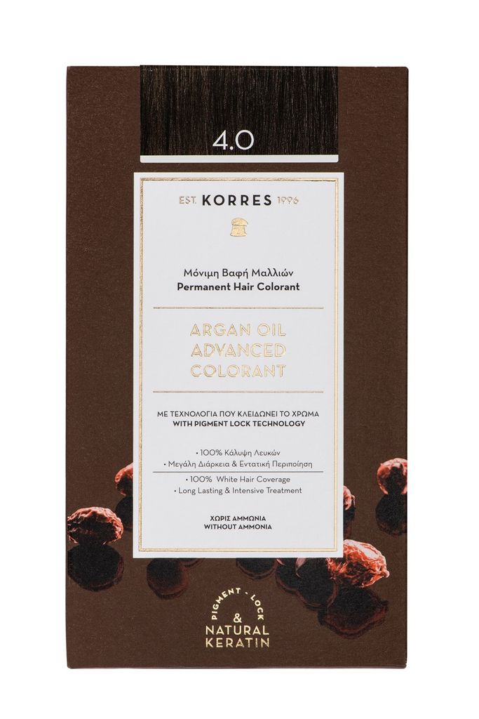 Korres Argan Oil Advanced Colorant, Brązowy, Brown, Unisex, Zdjęcie produktu 