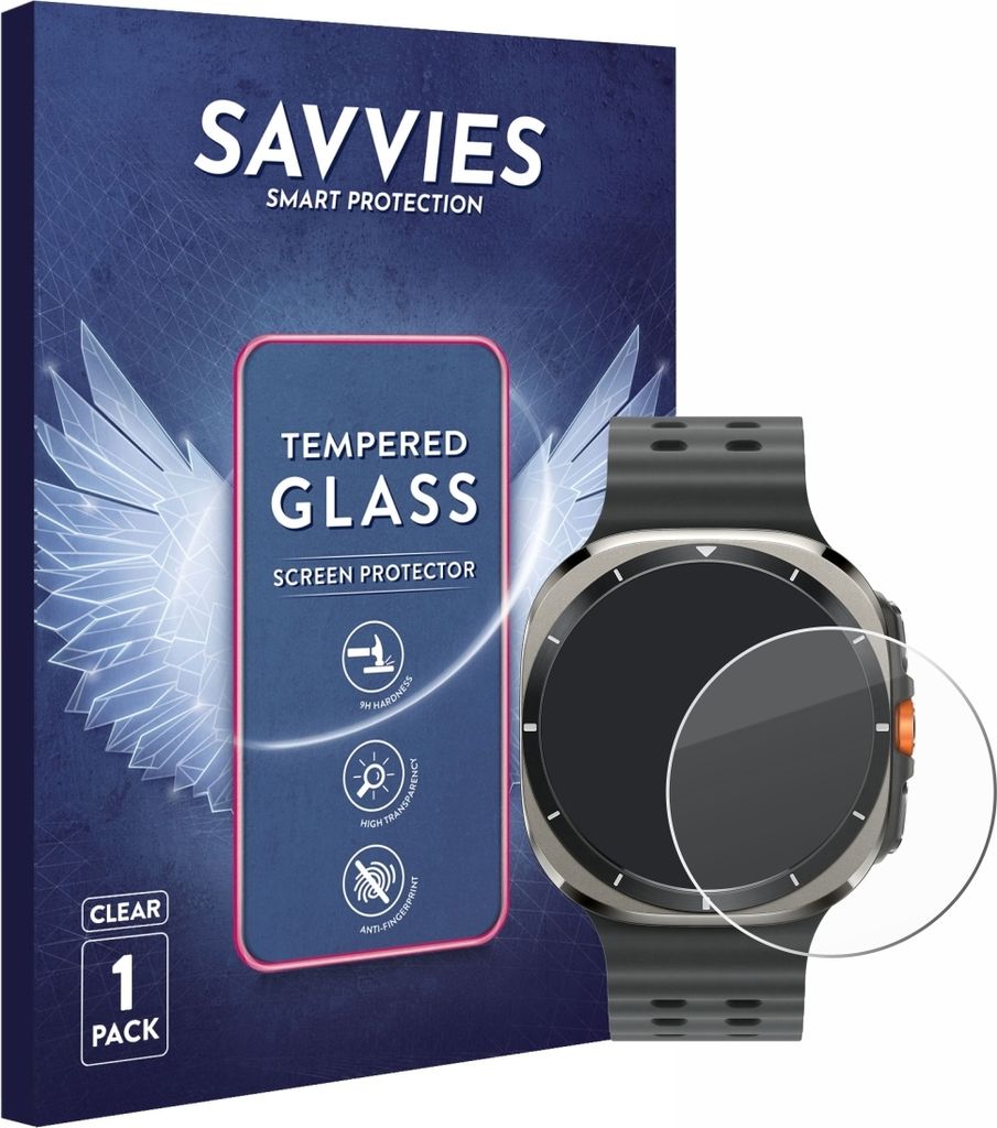 Savvies Schutzglas für Samsung Galaxy Watch Ultra / Ultra 2 Produktbild 