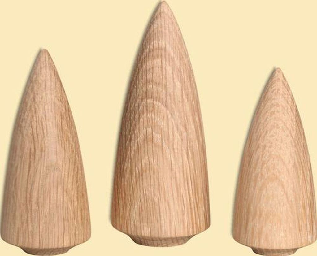 Baumgruppe, 3-teilig (9cm) von Seiffener Volkskunst