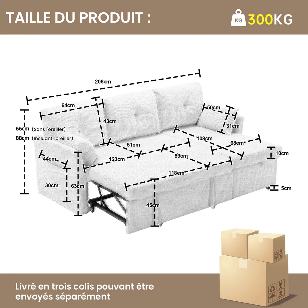 Petit canapé d'angle convertible avec coffres : la solution gain de place - 4