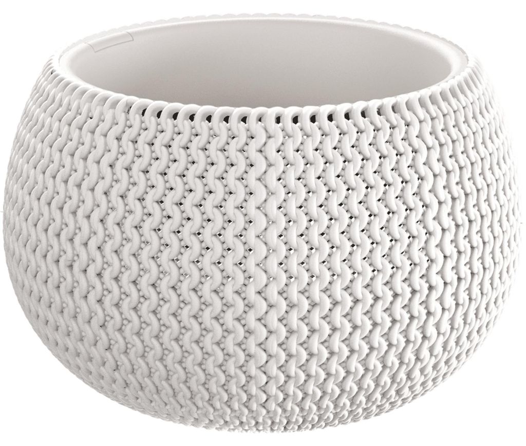 Prosperplast Blumentopf/Pflanztopf - weis, D19 x 20 cm - Produktbild 