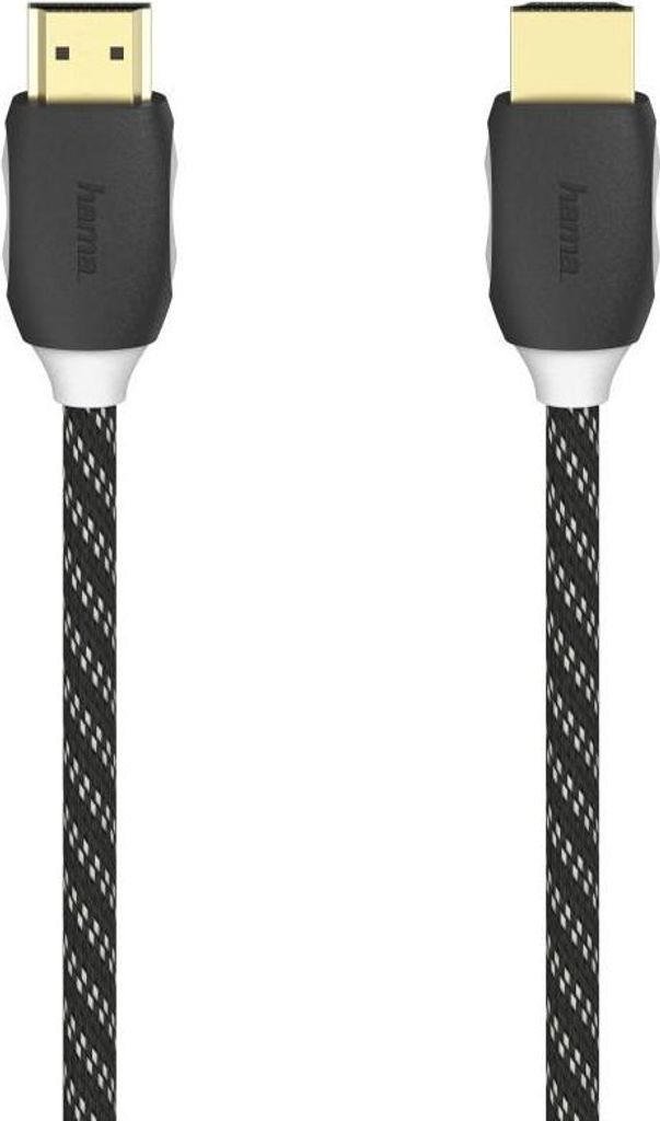 High Speed HDMI-Kabel, St.-St., Ethernet, Gewebe, vergoldet, 3,0 m (0